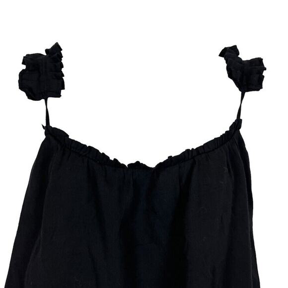 Hayden Womens Ruffle Sleeveless Black Tank Top Shirt Whimsigoth Fairy 3XL 3X - Picture 7 of 16